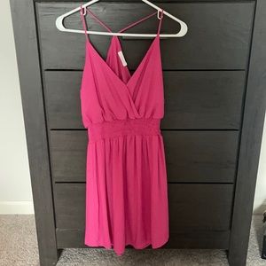 Lush- pink racer back dress. Size small